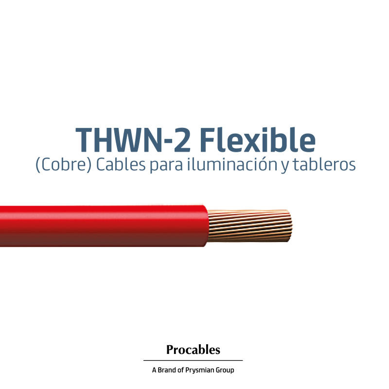 THWN-2 Flexible (Cobre) Cables para iluminación y tableros