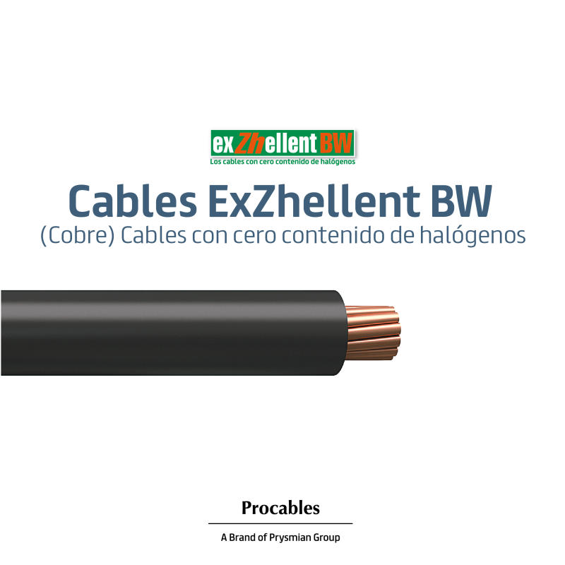 Cables ExZhellent BW (Cobre) Cables con cero contenido de halógenos