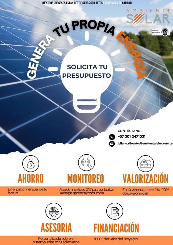 PROYECTOS DE ENERGÌA SOLAR MEDELLÌN