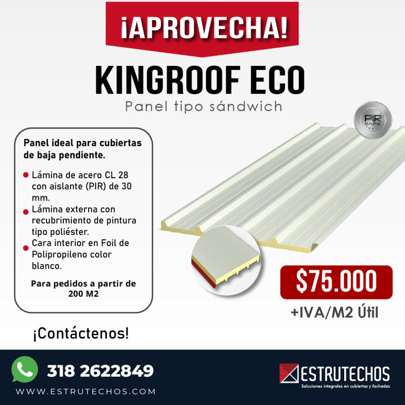 Panel Tipo Sándwich KingRoof® ECO