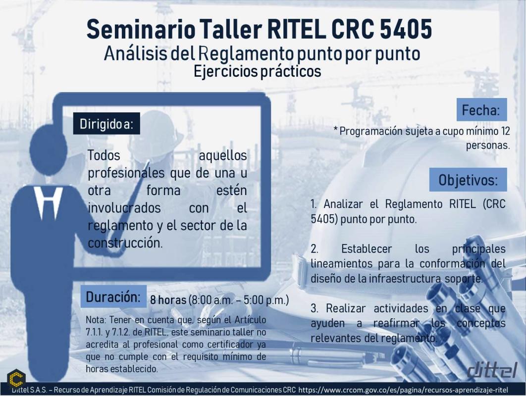 Seminario Taller Lineamientos RITEL CRC *****