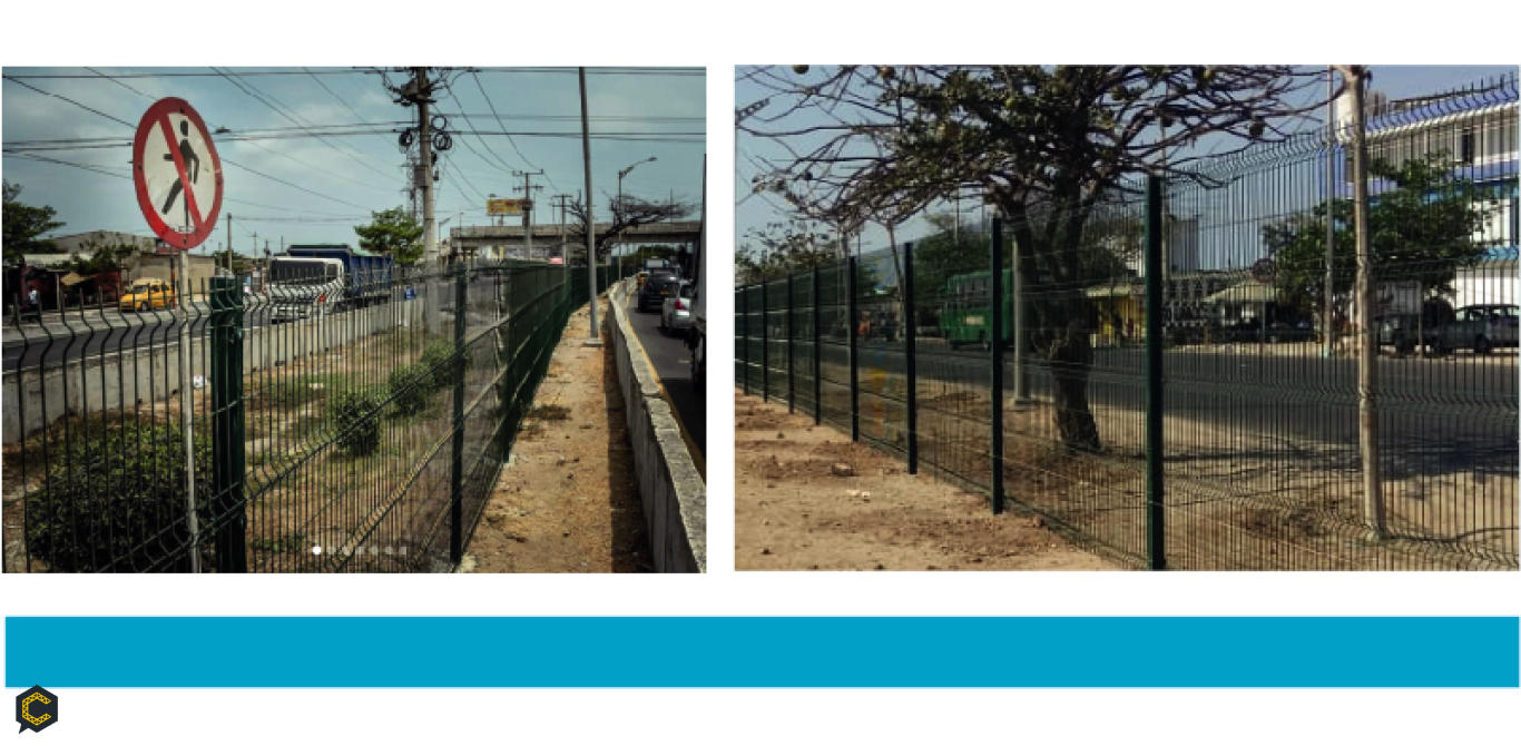Cercas Pro®️ de Proalco Bekaert como solución de barreras peatonales para disminuir la accidentalidad en Barranquilla