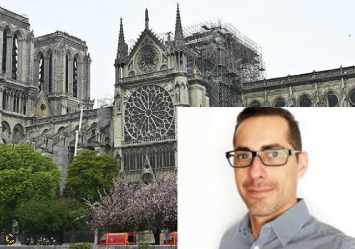 Leonardo Nepa, obtuvo el primer puesto en el concurso ¿Cómo reconstruirías la catedral de Notre Dame?