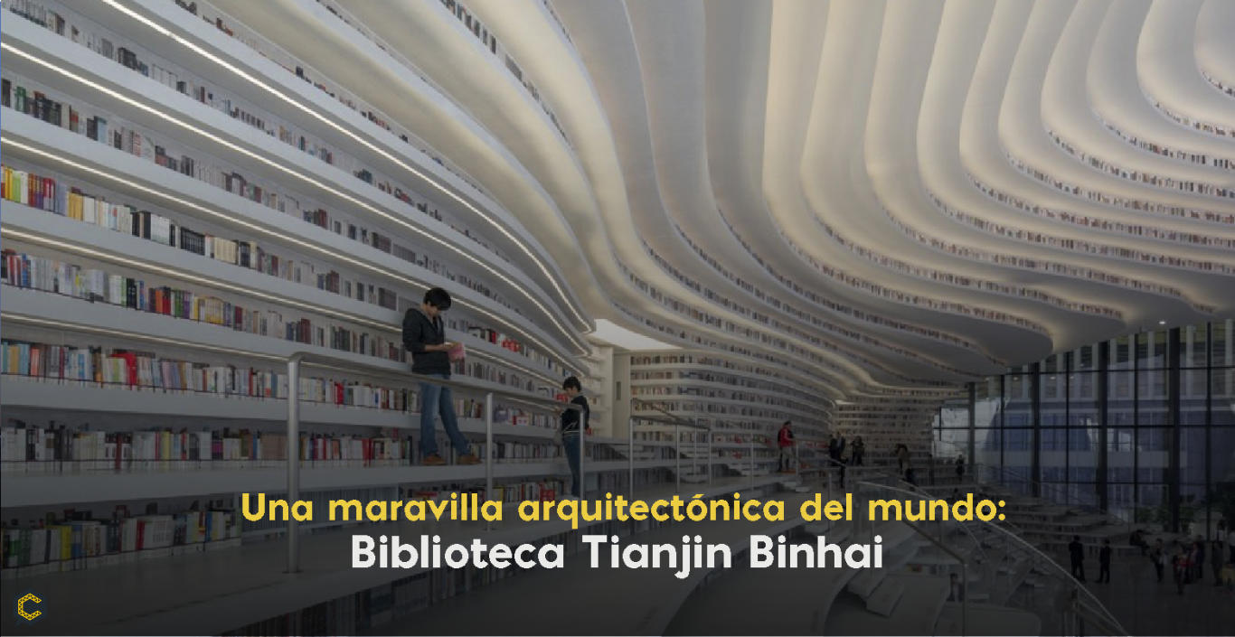 Una maravilla arquitectónica del mundo: Biblioteca Tianjin Binhai
