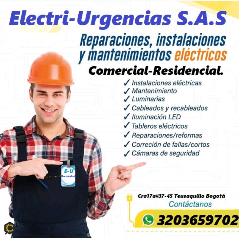 Electri-Urgencias S.A.S Bogotá  Servicio de instalaciones y reparaciones eléctricas.  Bogotá *****