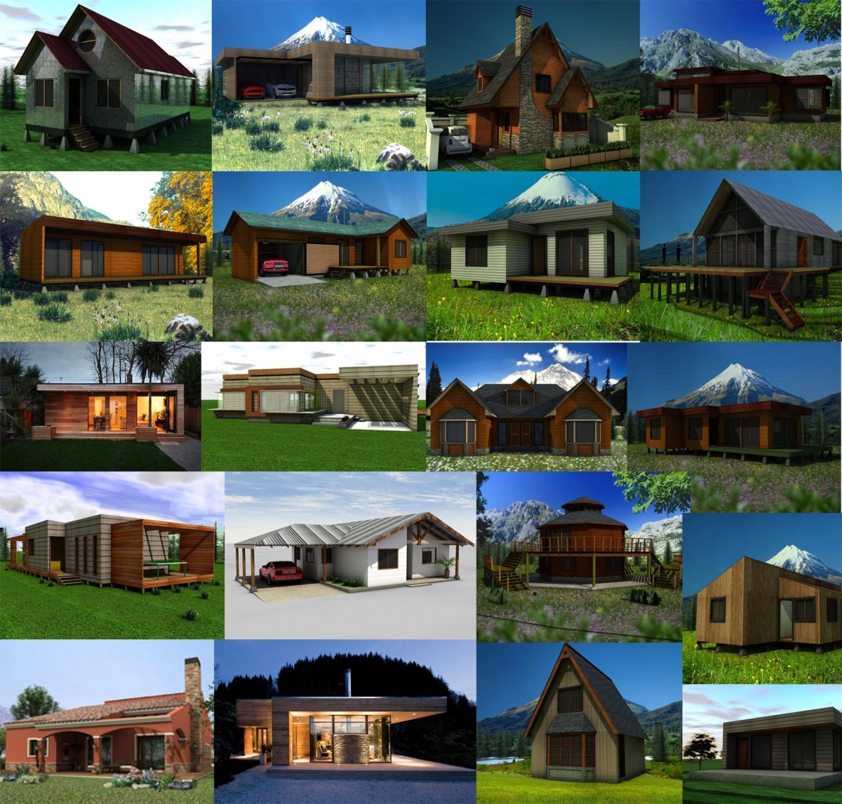 Diseño de casas, planos, modelos 3D.